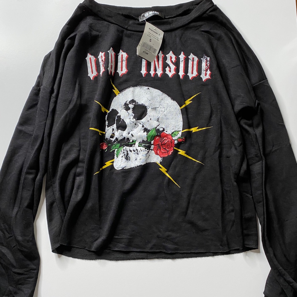 Dead Inside Crop Top